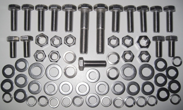 . Midget/Sprite Front Chrome Bumper Fitting Kit 1961-69 Stainless Steel, Chrome 